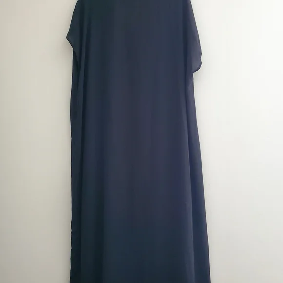 SHEIN Curve Sheer Elegant Black Tunic Dress - Picture 7 of 7